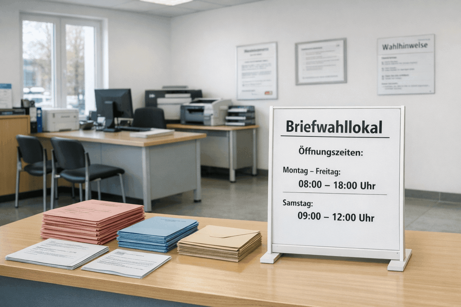 Briefwahllokal öffnet erneut