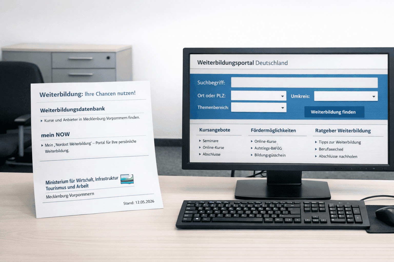 MV-WEITERBILDUNG JETZT AUCH BEI „MEIN NOW“